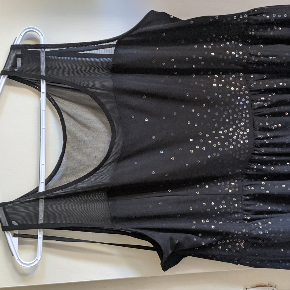 Black sequin dress